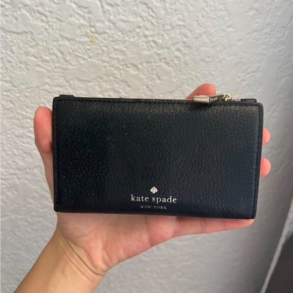 Kate Spade Black Leather Tote and Wallet - Picture 3 of 5